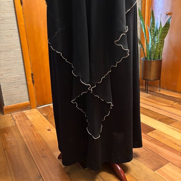 Vintage Lily Lynn Black Evening Dress Size 18 - Picture 5 of 6